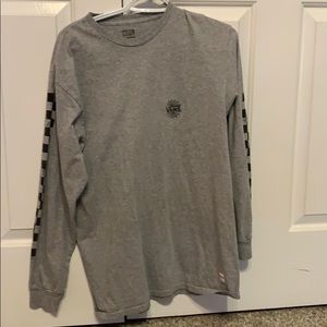 Grey long sleeve vans shirt